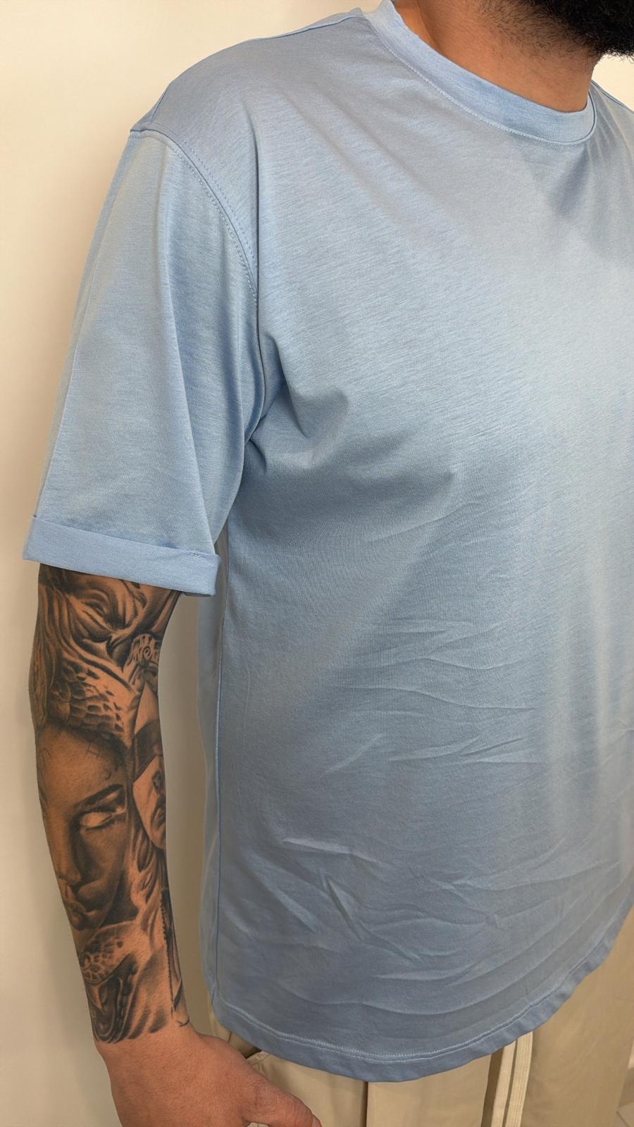 T-shirt in filo di scozia