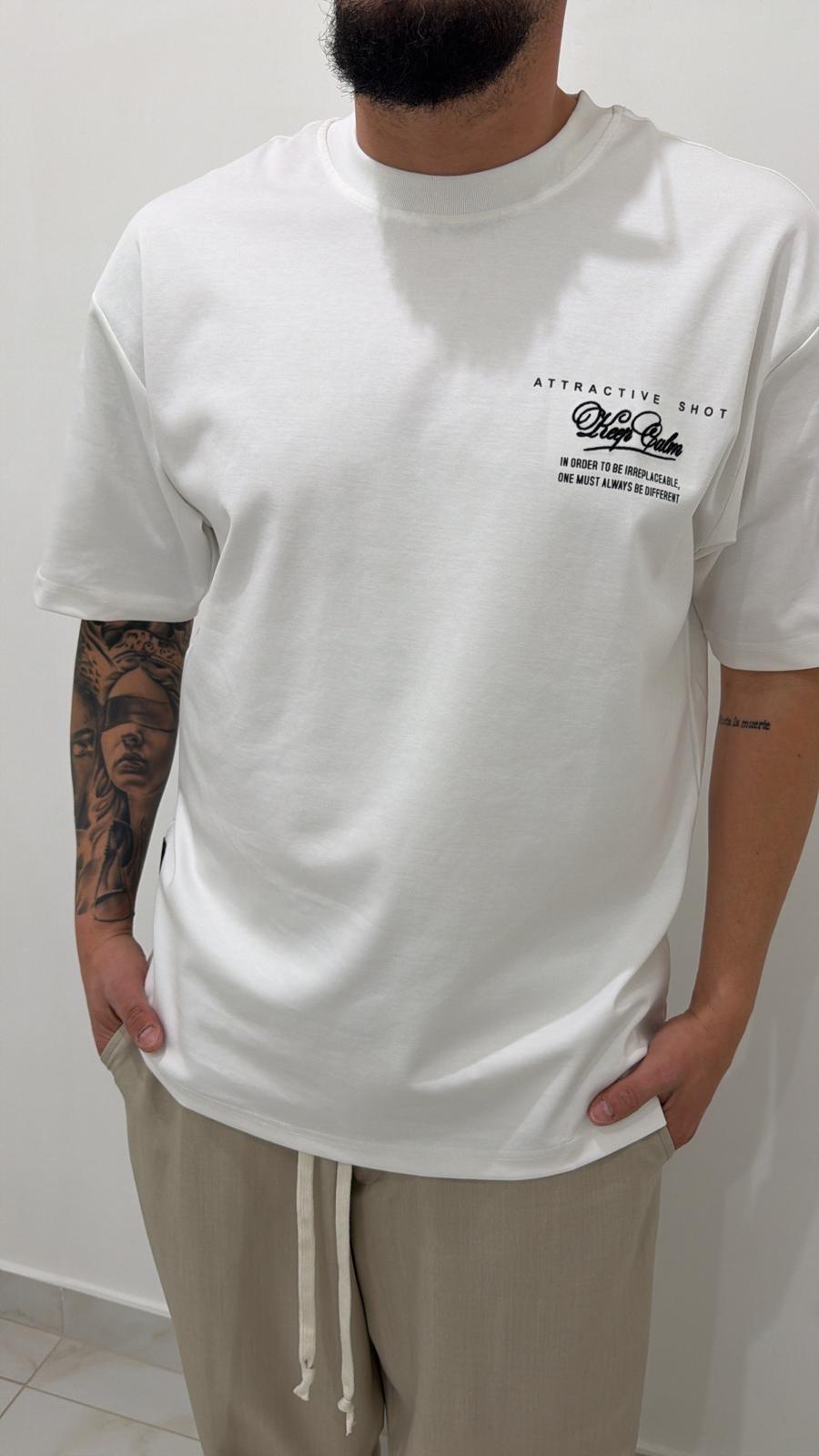 T-shirt keep calm bianca