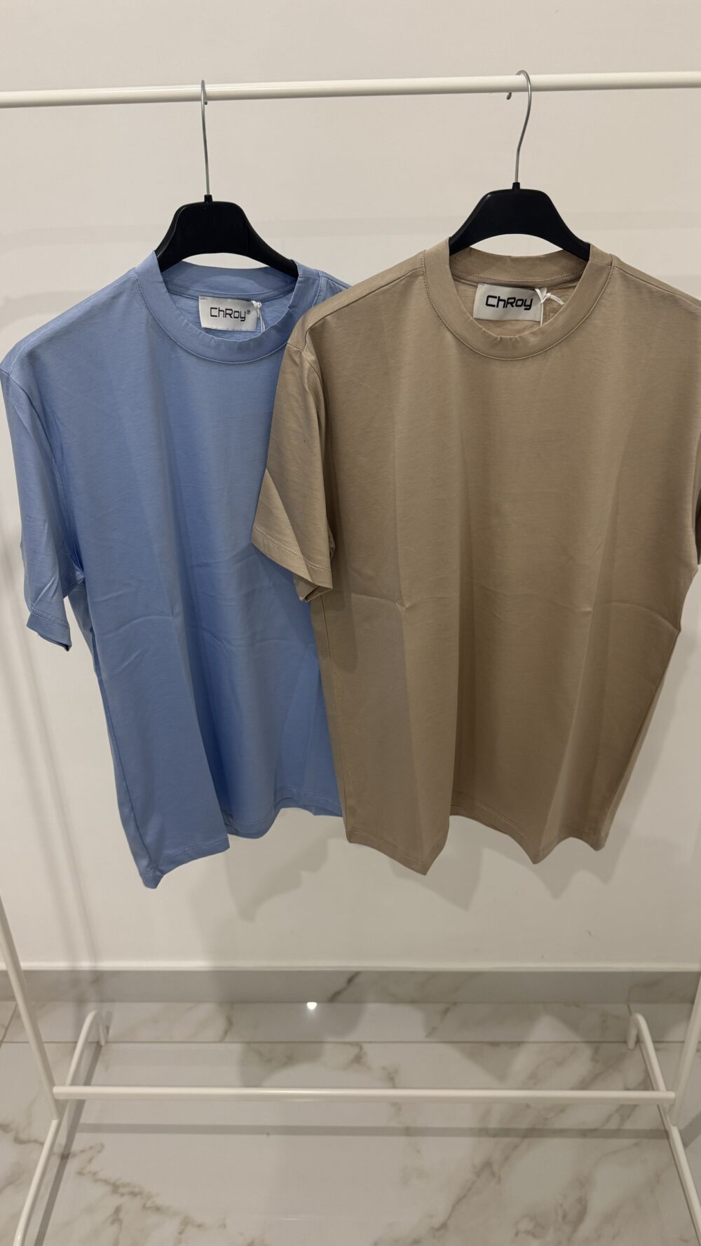 T-shirt jn filo di scozia beige