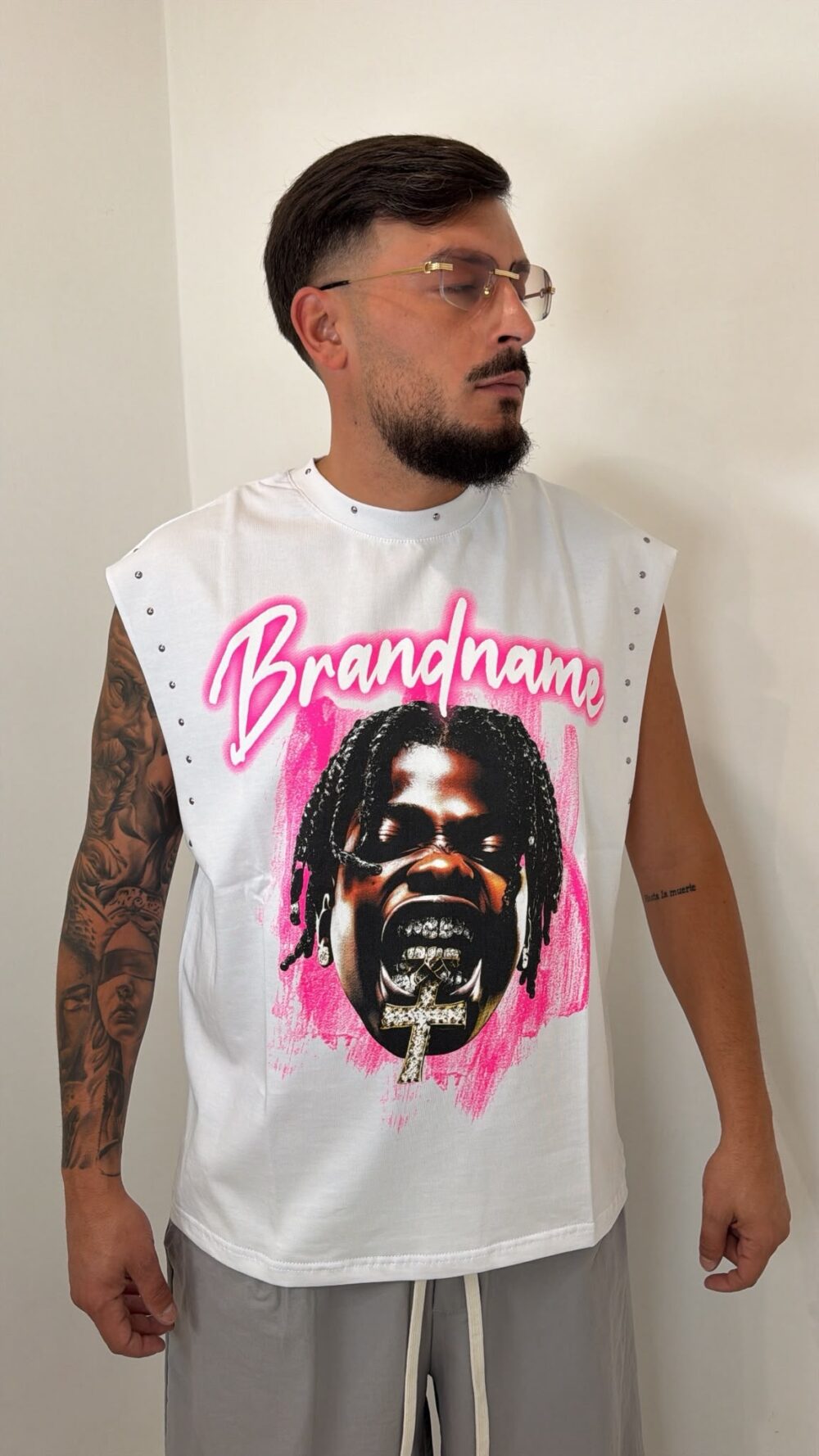 T-Shirt Giro manica BRANDNAME